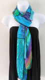 Silk Art Scarf  Sea Jewels