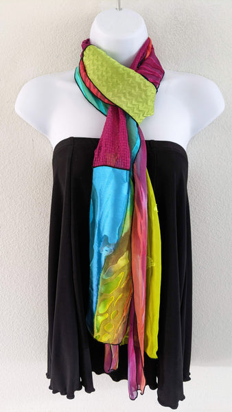 Watercolor Studio by Grey Hall Design ~ original silk scarf designs