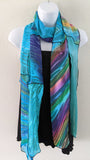 Silk Art Scarf  Sea Jewels